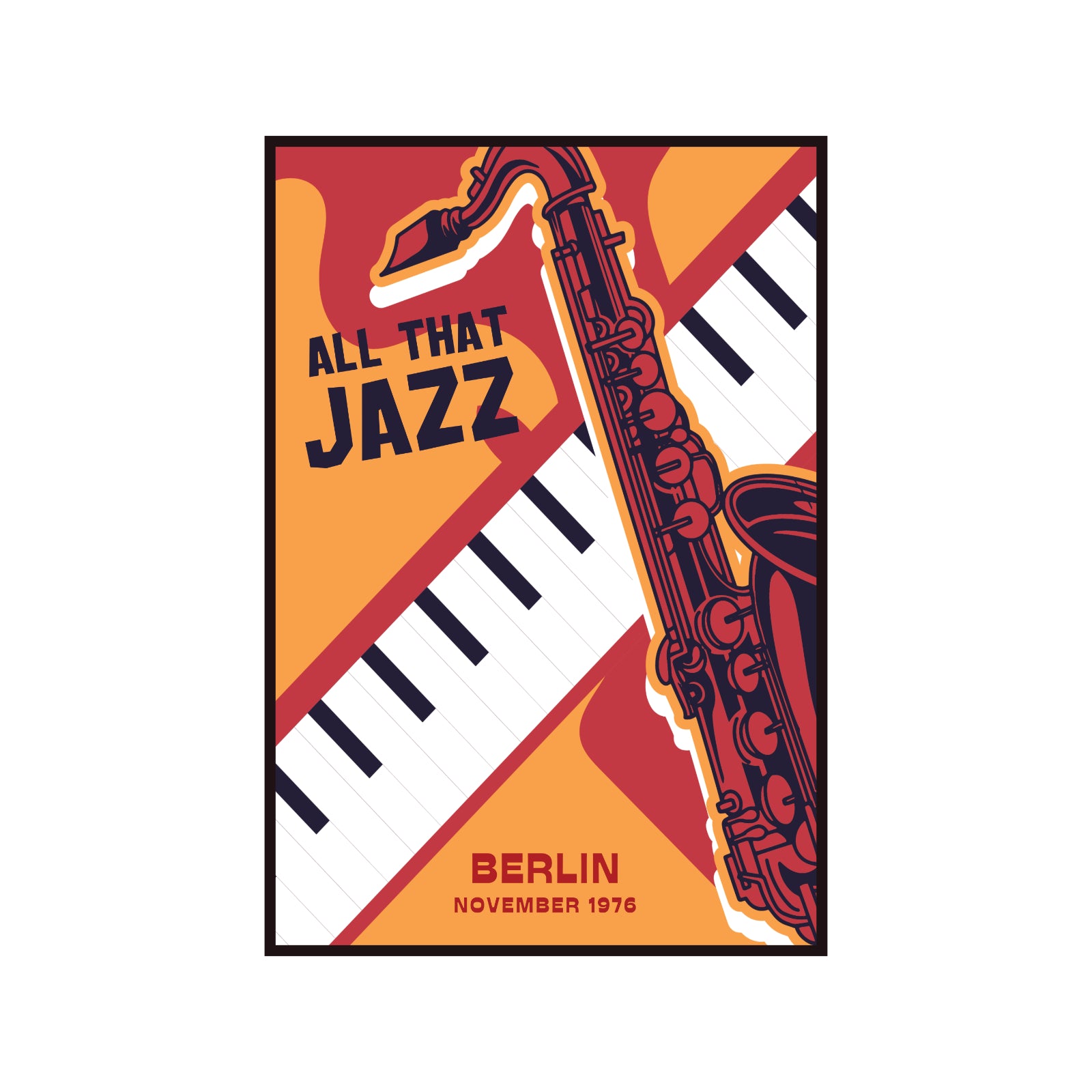Plakat muzyczny z serii All That Jazz, Berlin 1976