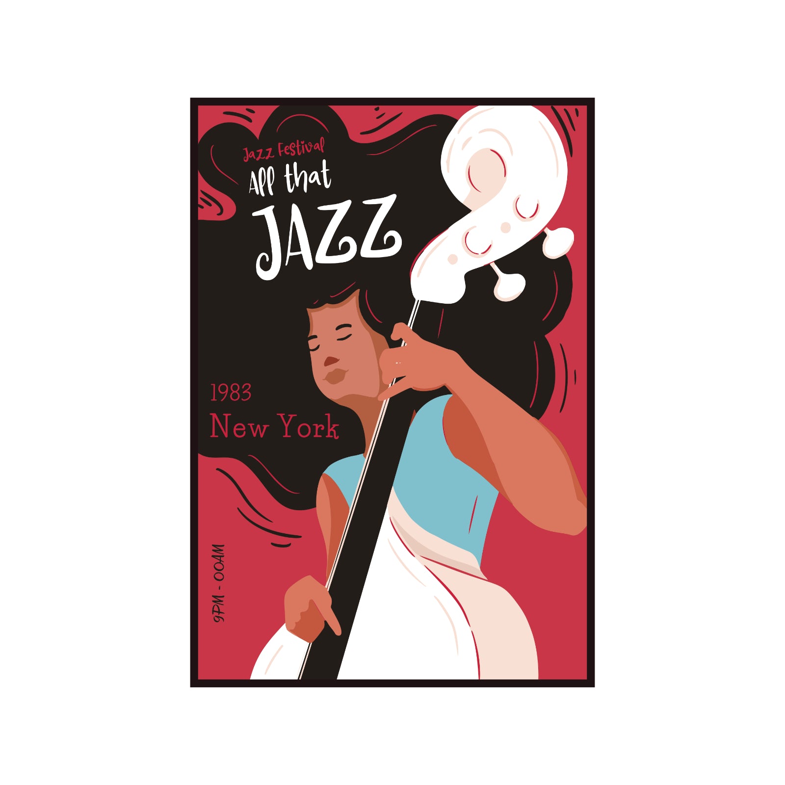 Plakat muzyczny All That Jazz Festiwal Jazzowy Nowy York 1983