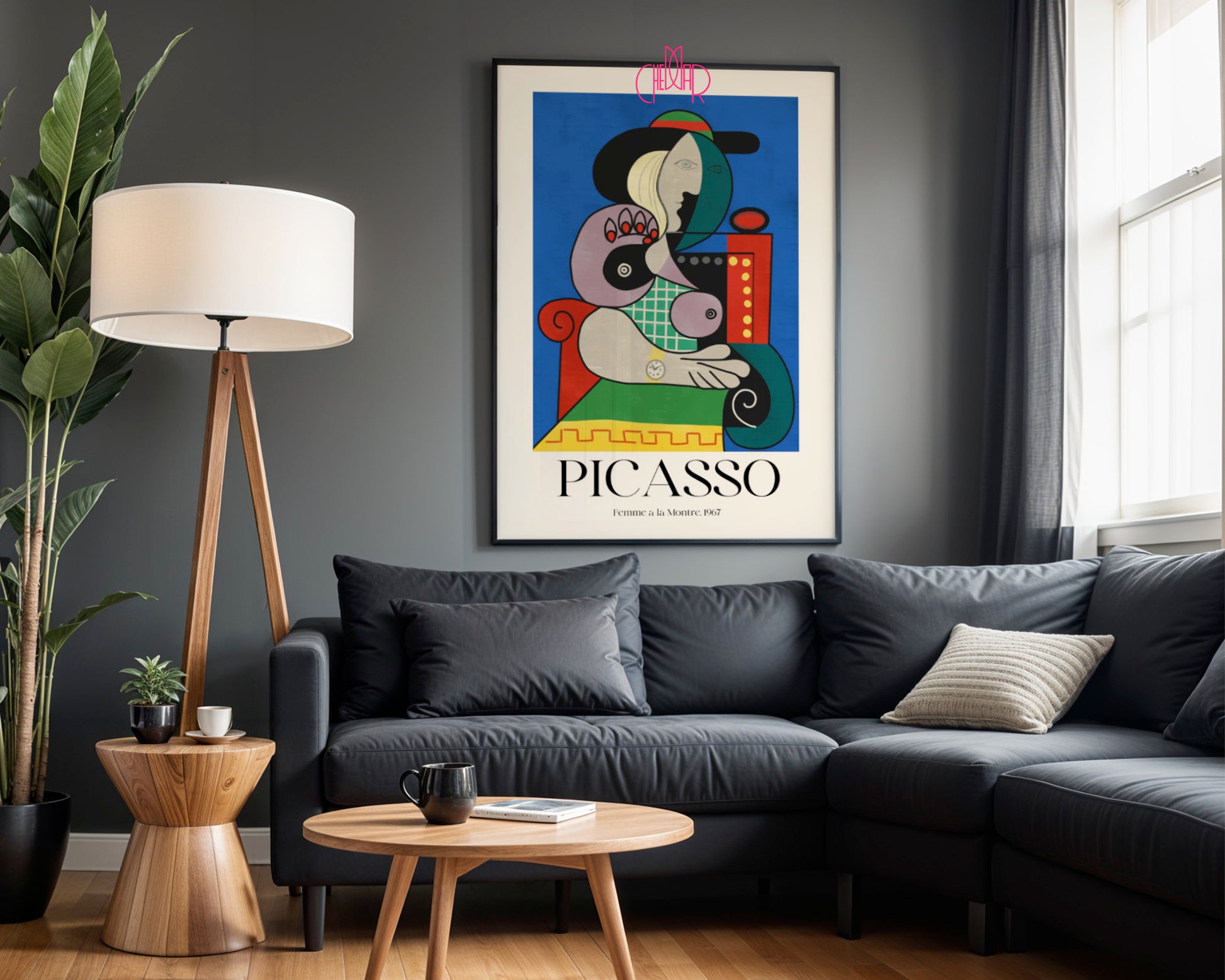 Picasso – Femme à la Montre (Kobieta z zegarkiem) 1967 | Plakat Galeryjny Surrealist