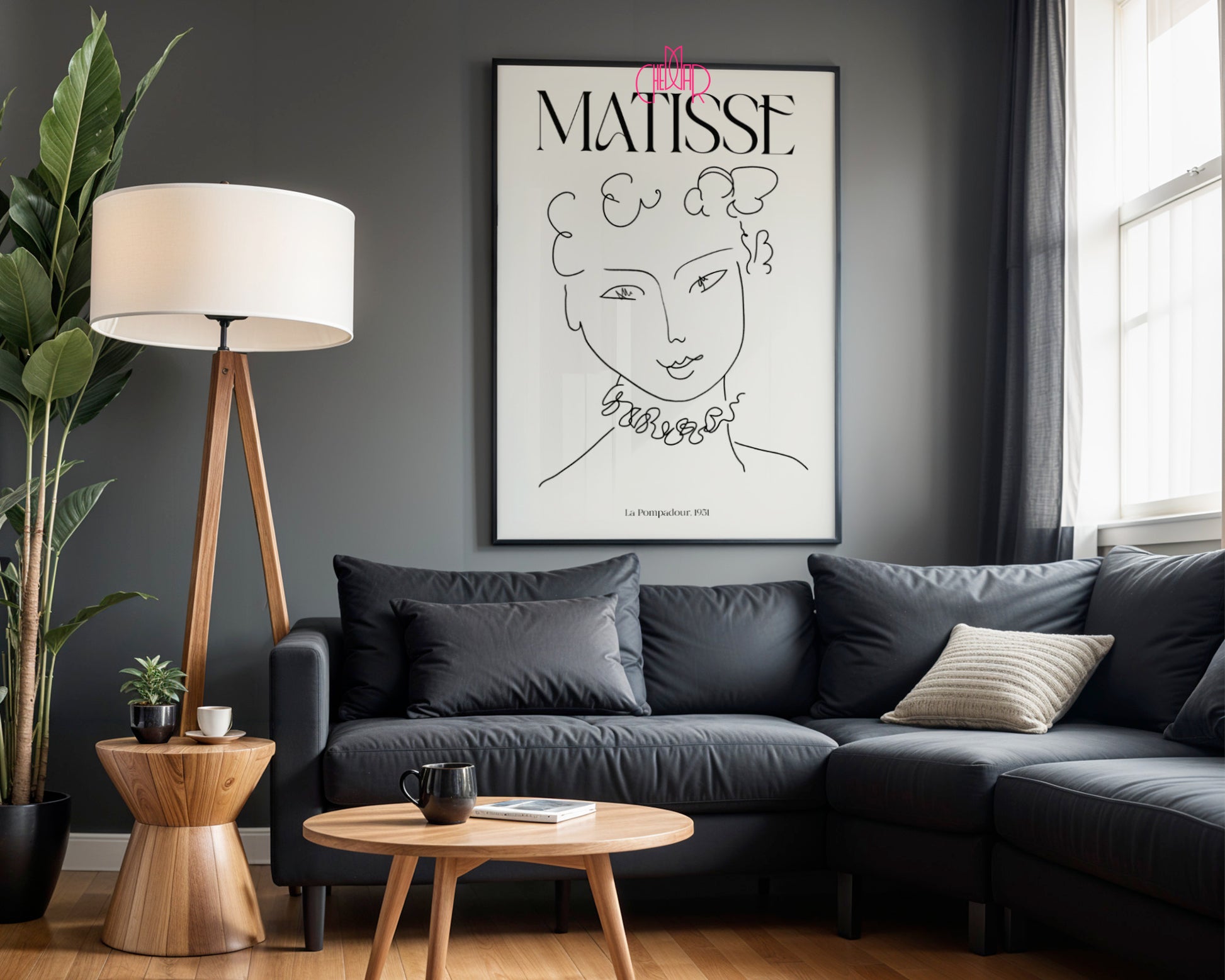 Matisse – La Pompadour 1951 | Plakat Galeryjny Line Art