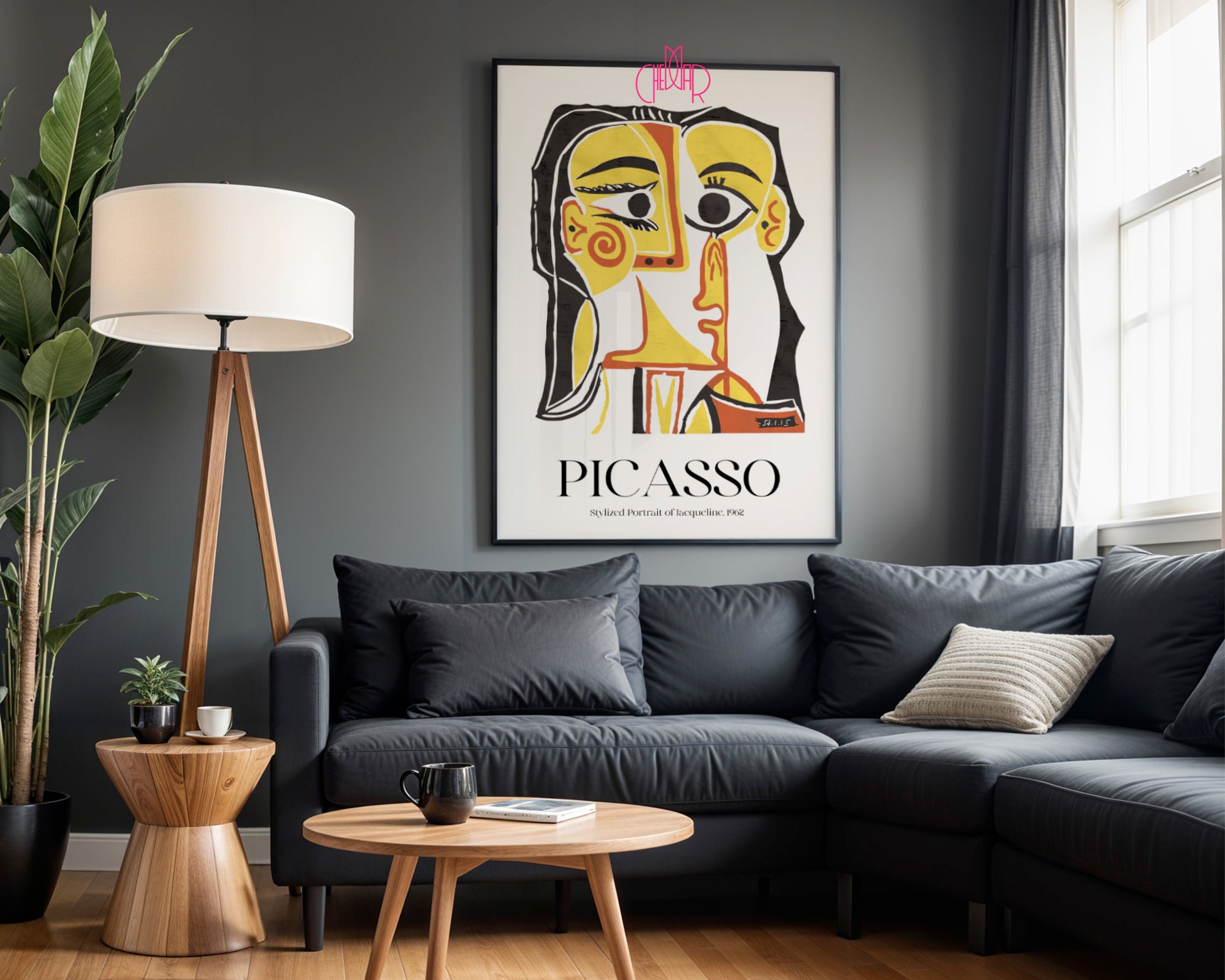 Picasso – Stylized Portrait of Jacqueline 1962 | Plakat Galeryjny Cubist