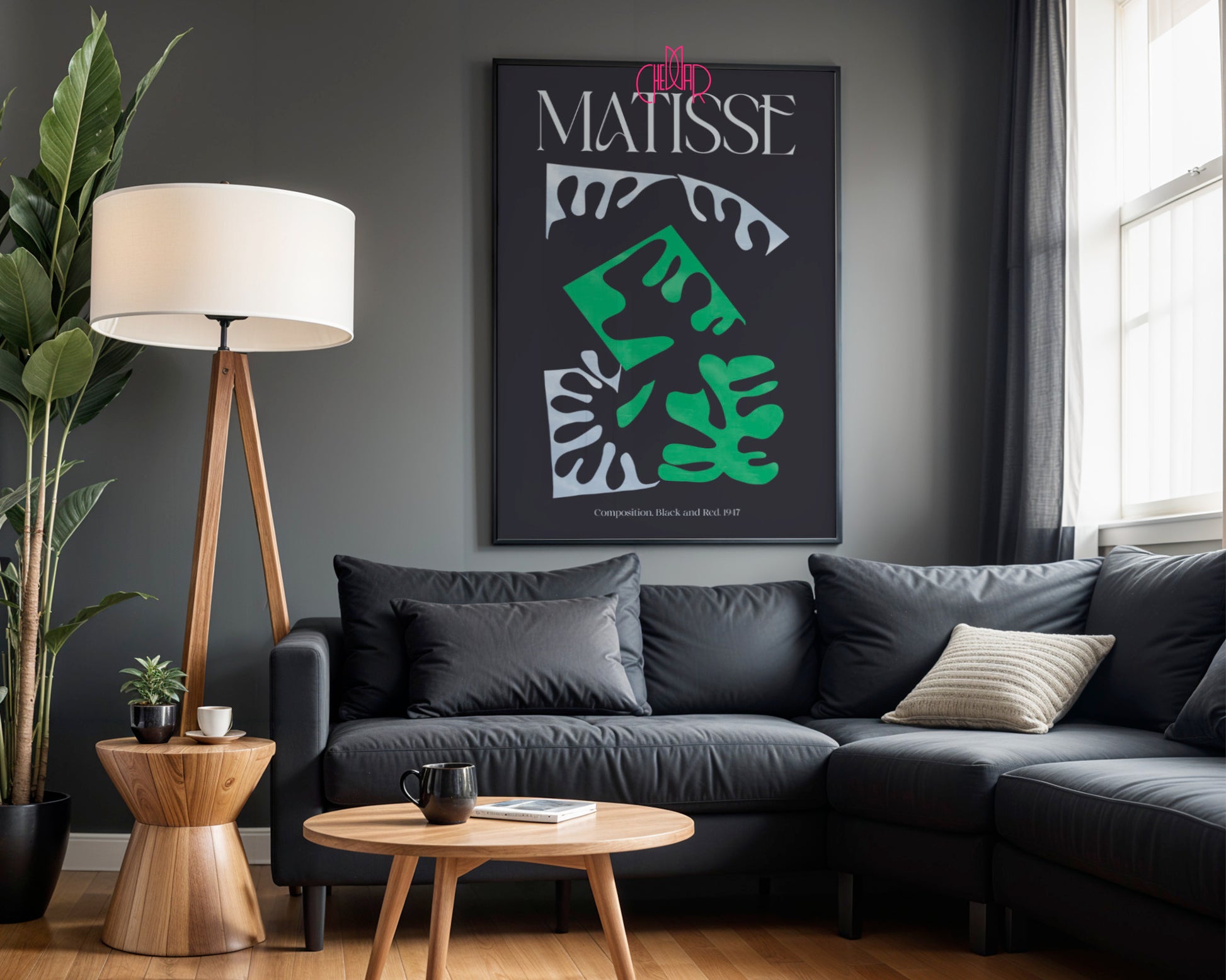 Matisse – Composition, Black and Red (1947) | Plakat Galeryjny Noir