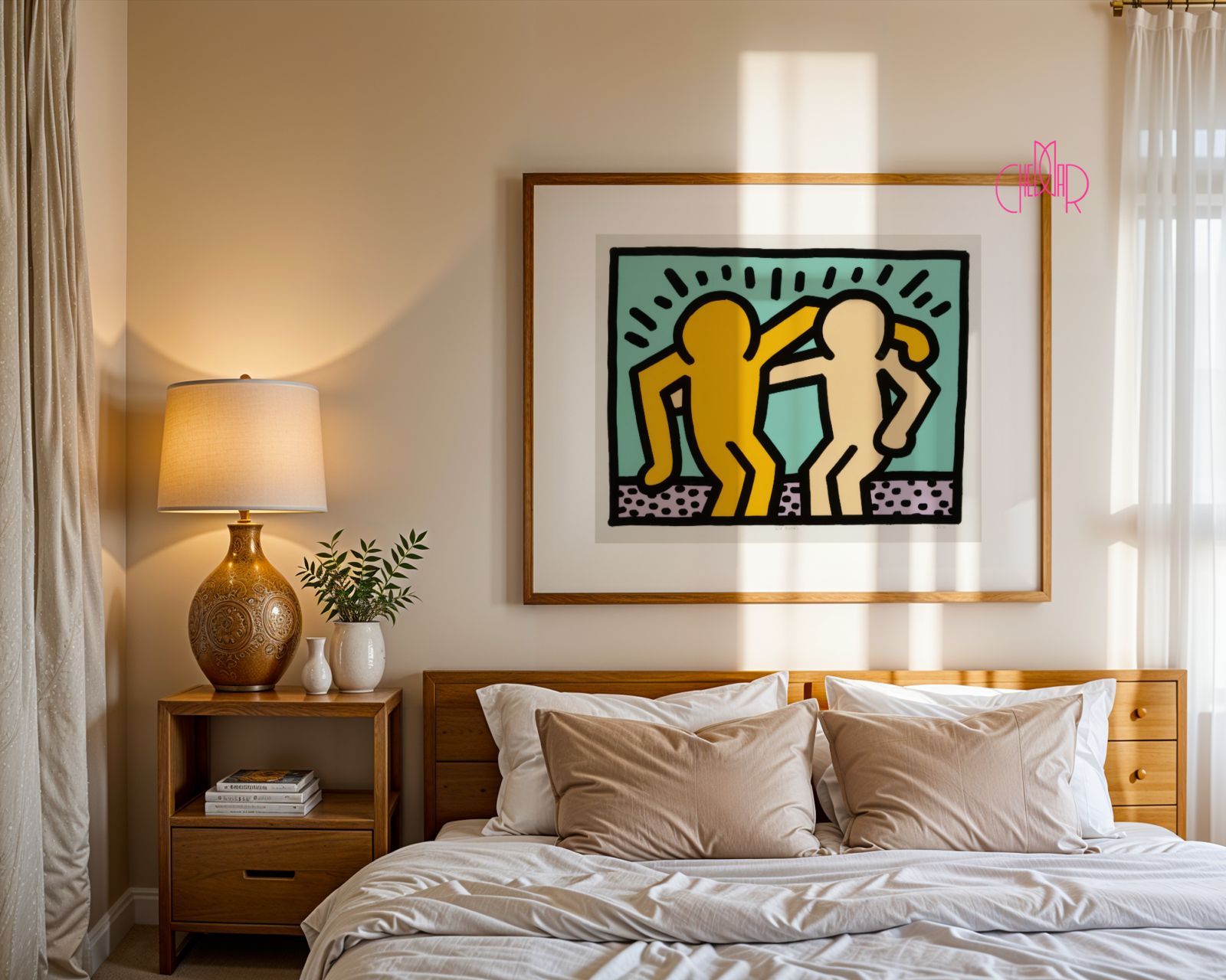 Plakat Keith Haring- Best Buddies, edycja limitowana, pop art