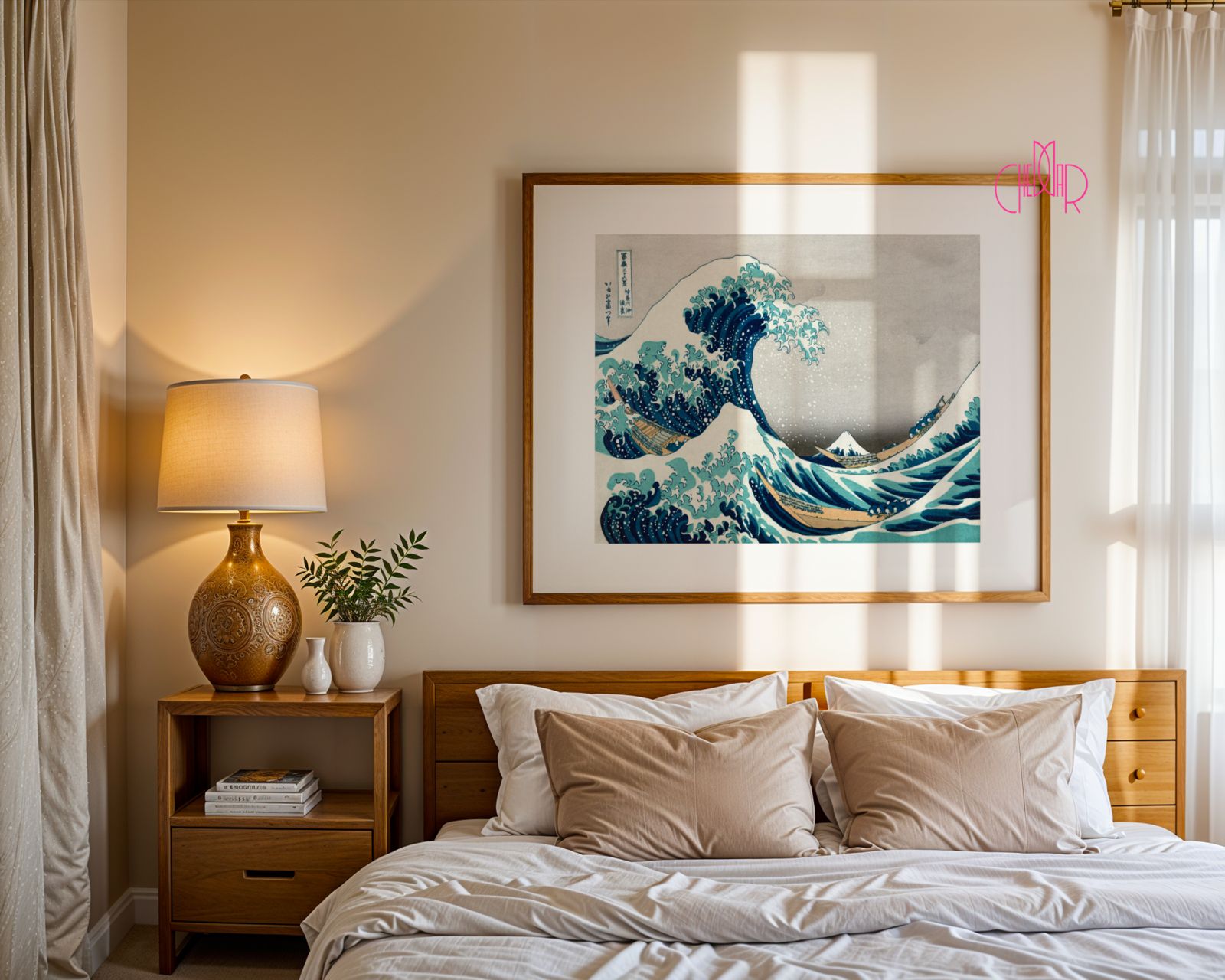 Plakat Wielka Fala Kanagawa - "The Great Wave", sztuka japońska