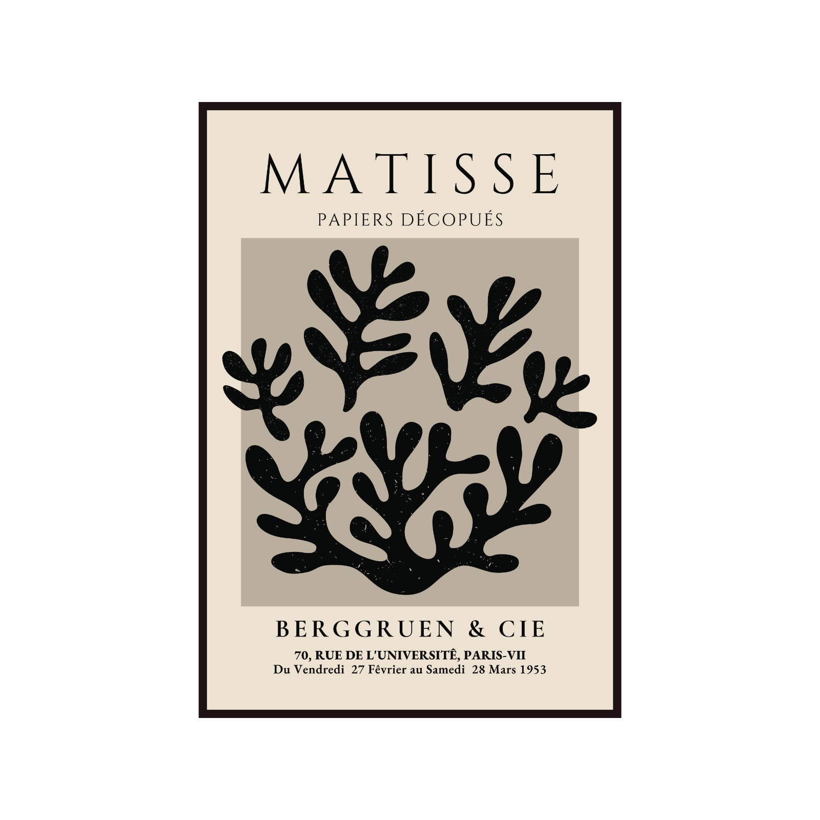 Henri Matisse – Black Algae Composition