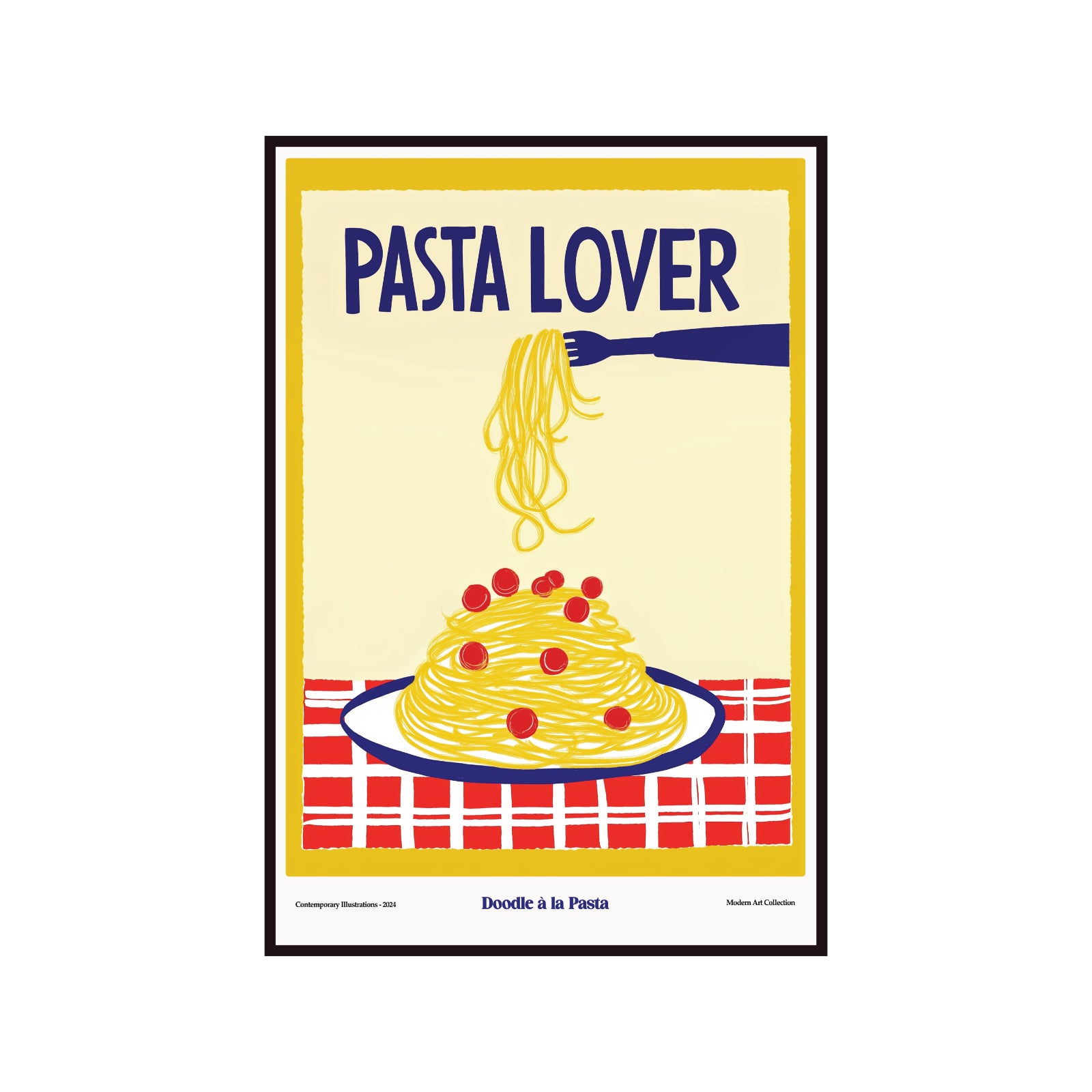 Plakat modernistyczny Pasta Lover, Galeria Sztuki Współczesnej