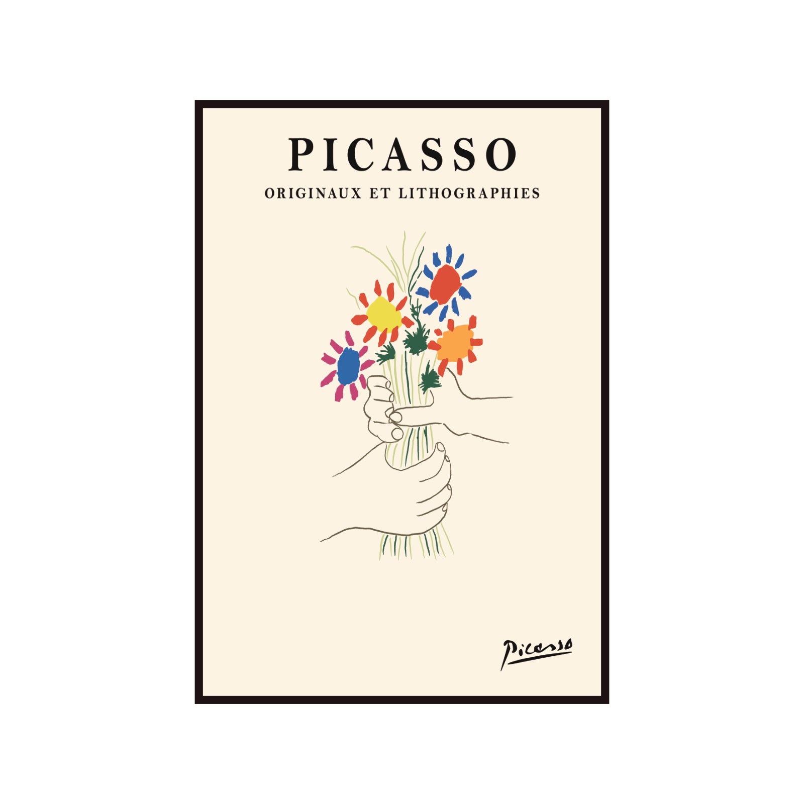 Pablo Picasso – Bouquet of Peace Exhibition Poster