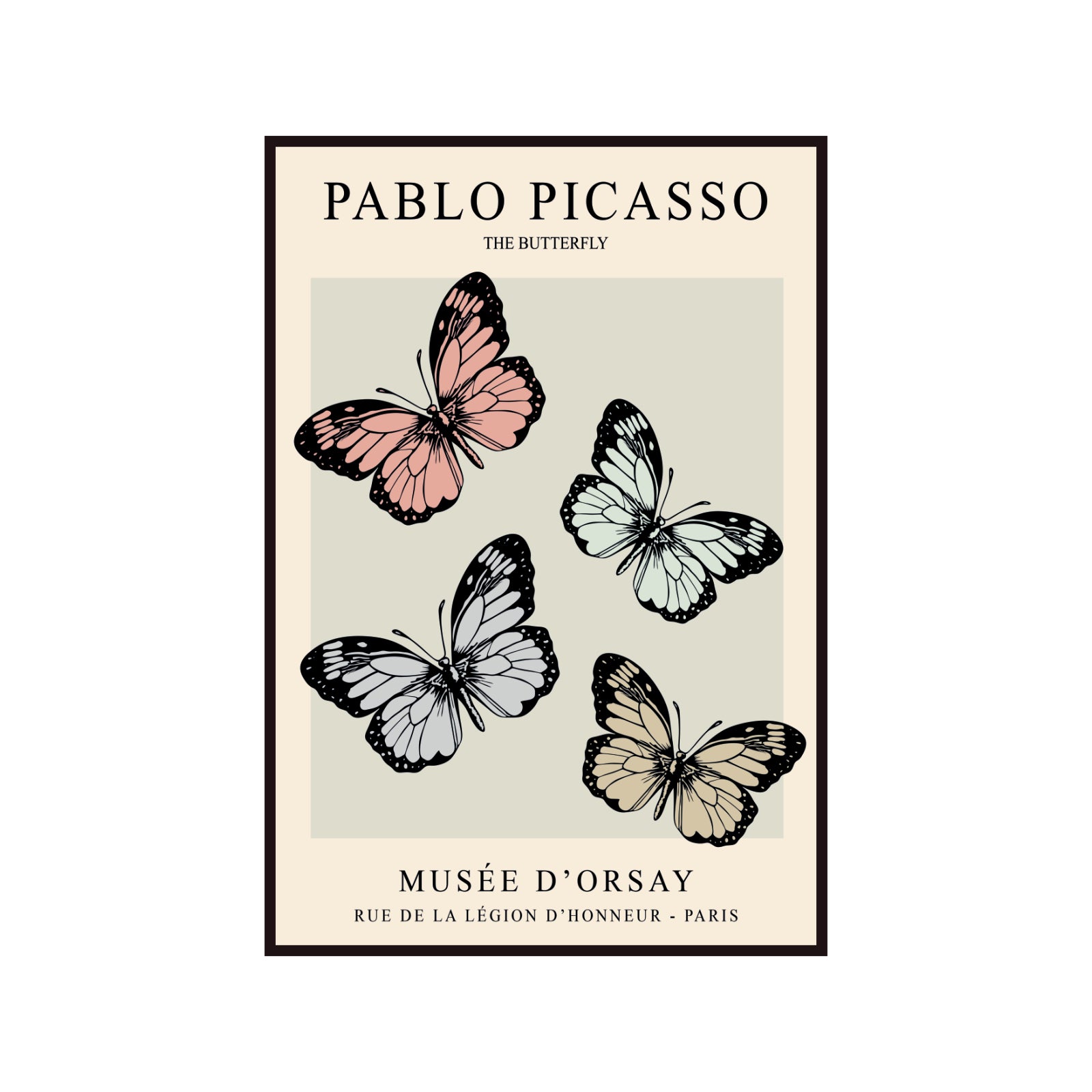 Pablo Picasso – The Butterfly Musée d’Orsay Exhibition Poster