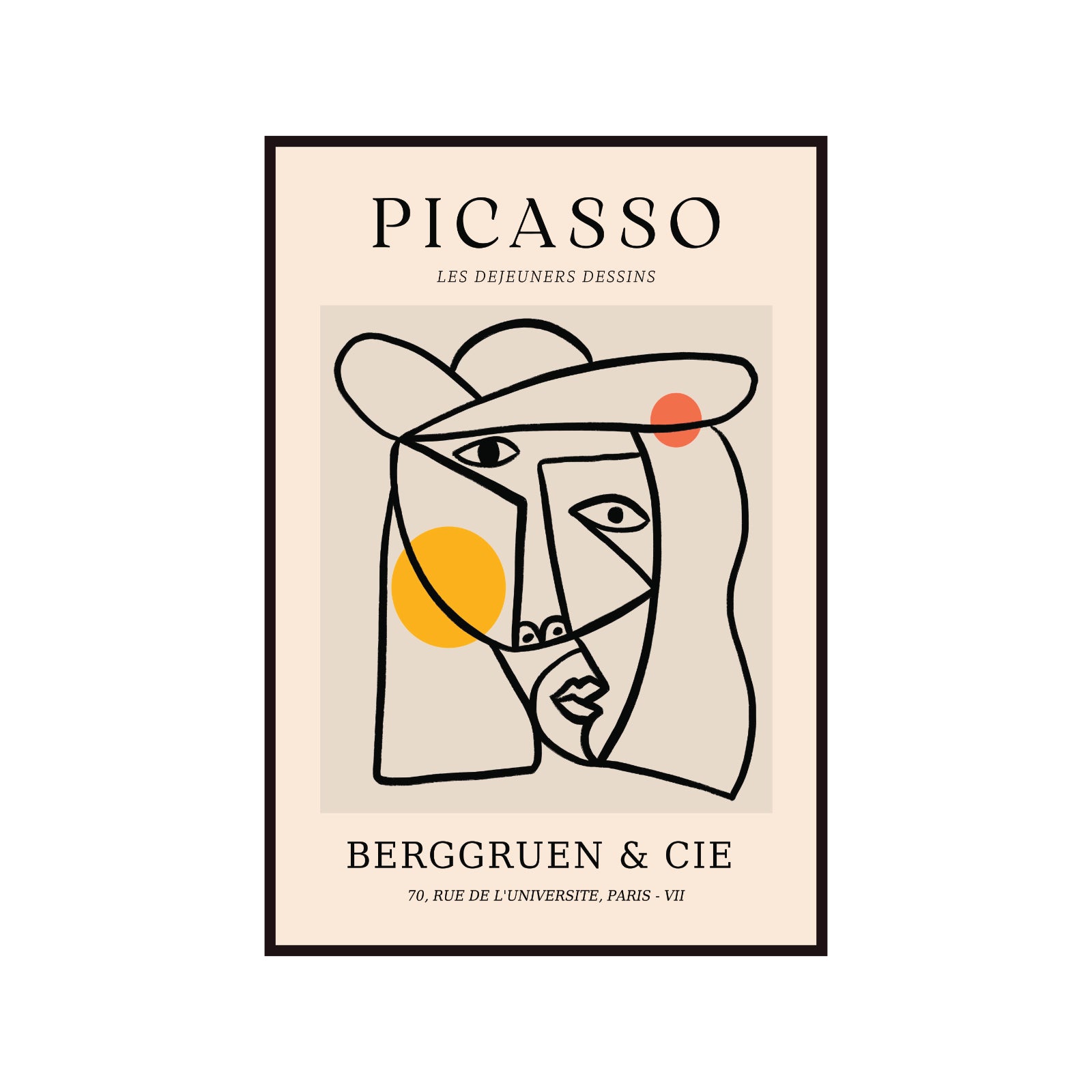 Pablo Picasso – Berggruen & Cie Abstract Cubist Face