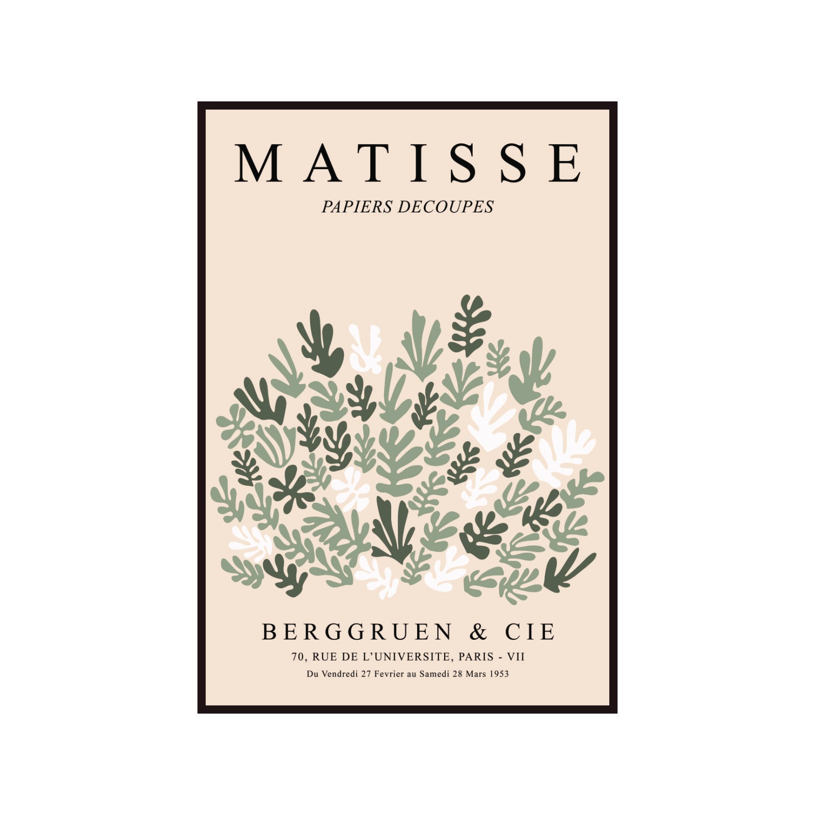 Matisse Flowers & Plants – Berggruen & Cie Exhibition Poster