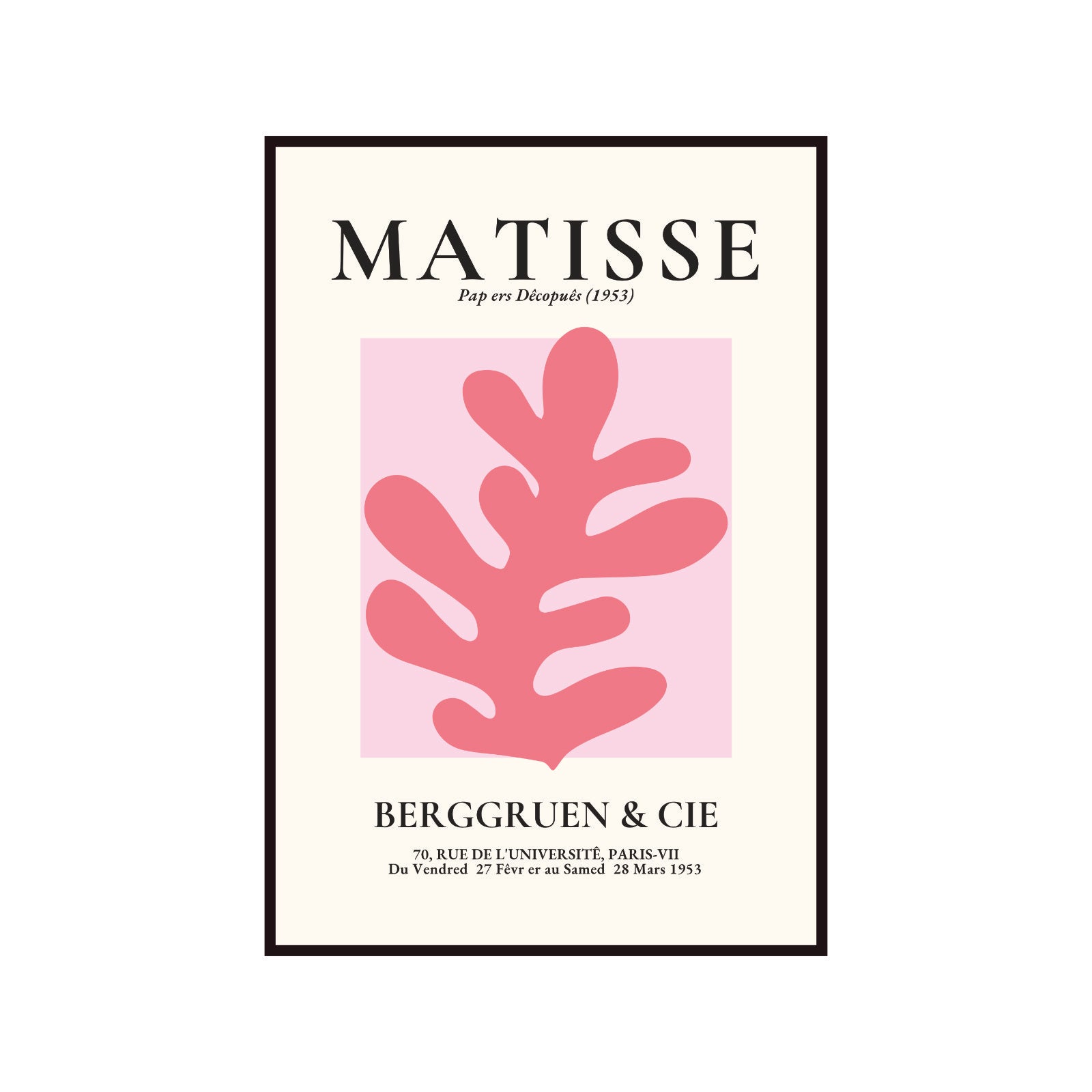 Henri Matisse – Pink Algae (Różowe algi) Berggruen & Cie