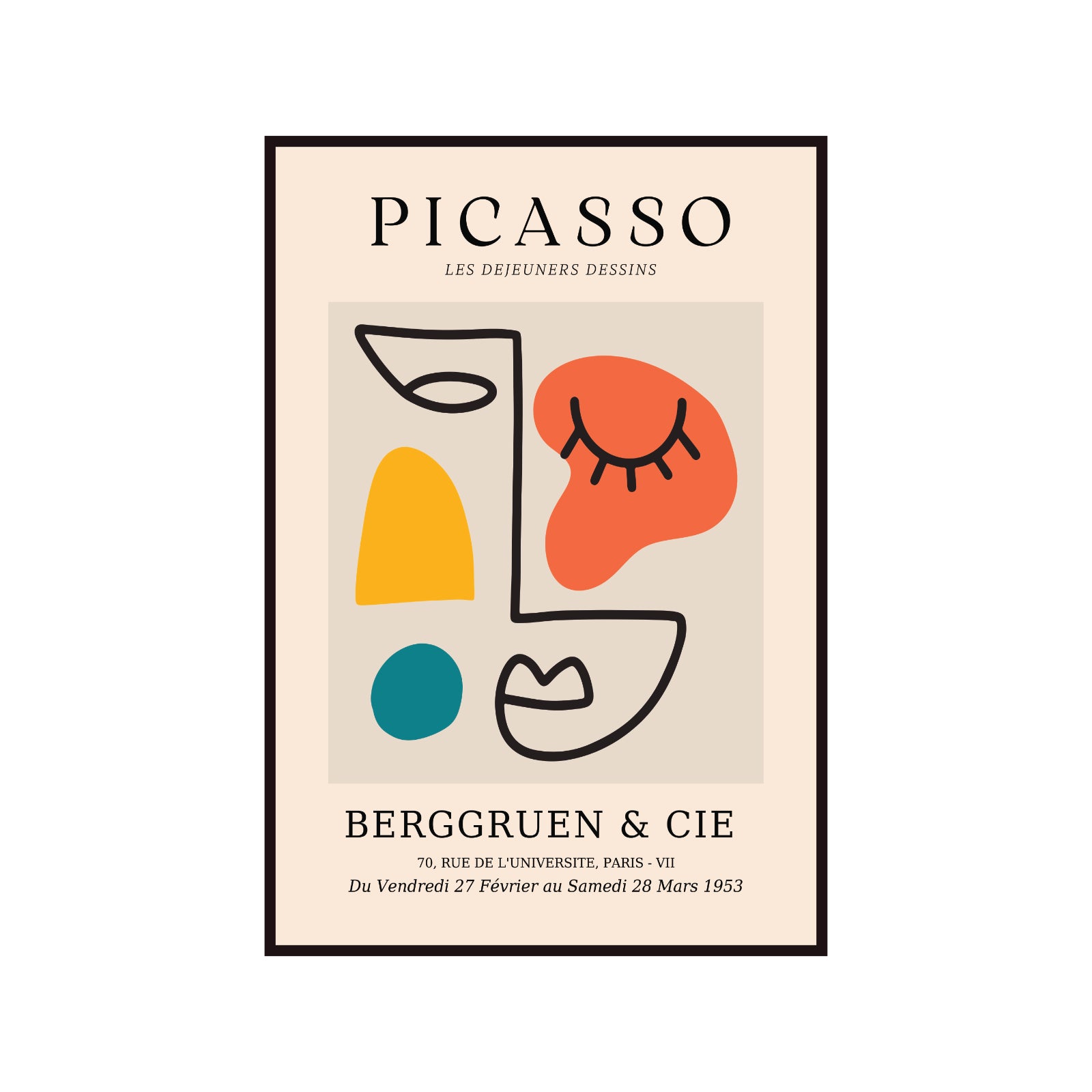 Pablo Picasso – Berggruen & Cie Geometric Muse Sketch