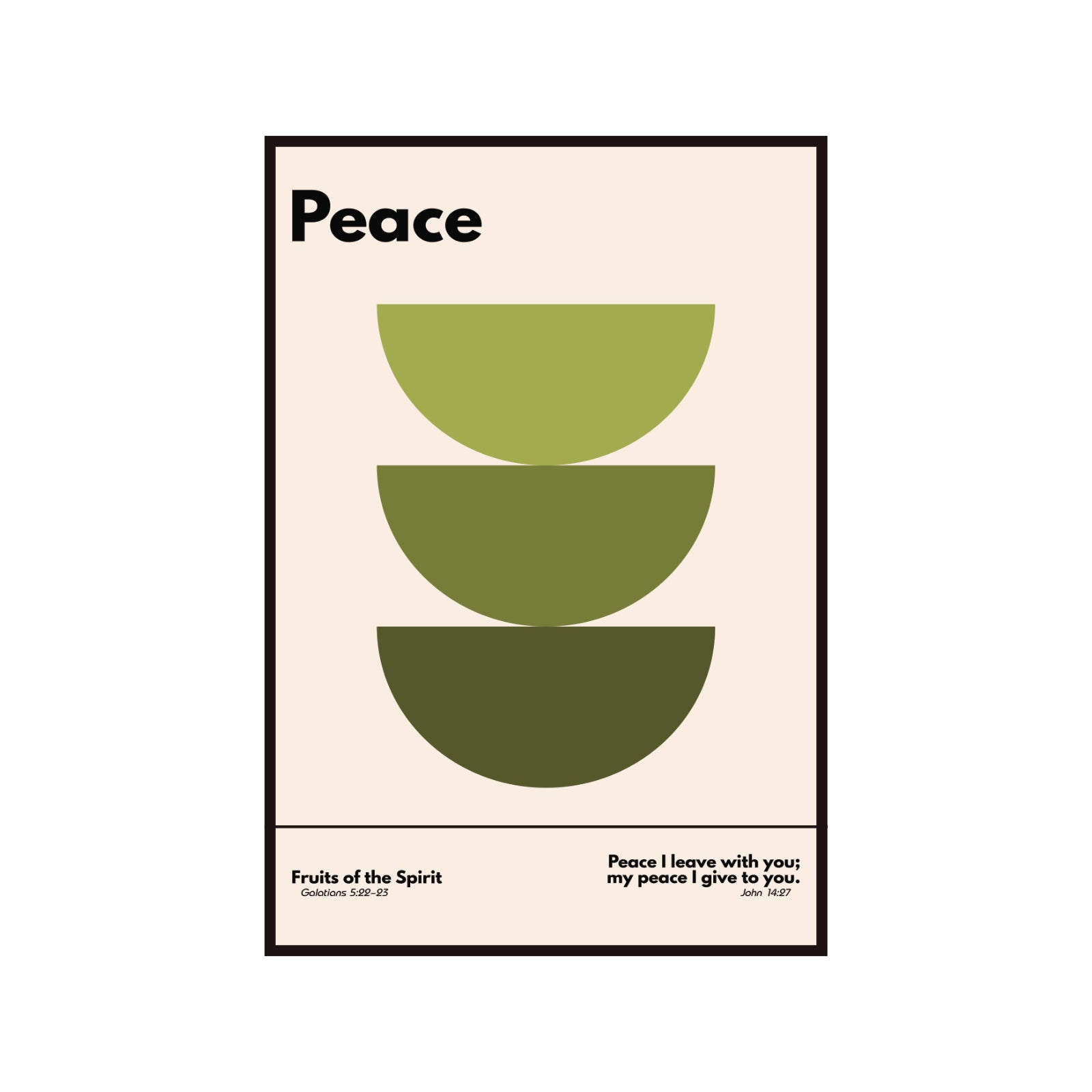 Plakat z serii Bauhaus- Dary Ducha Świętego- pokój