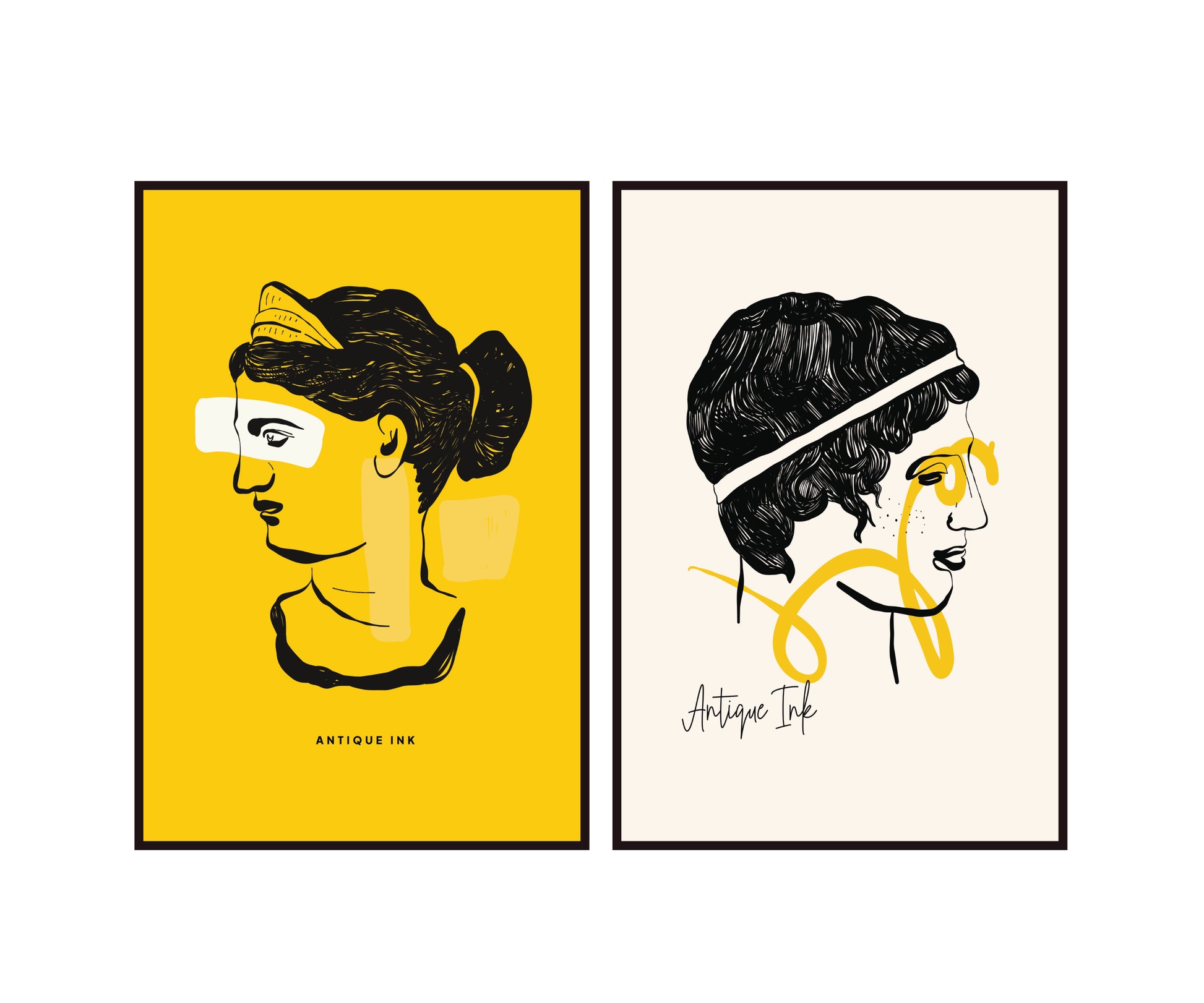 Zestaw Antique Ink – Klasyczne Popiersia w Nowoczesnej Odsłonie