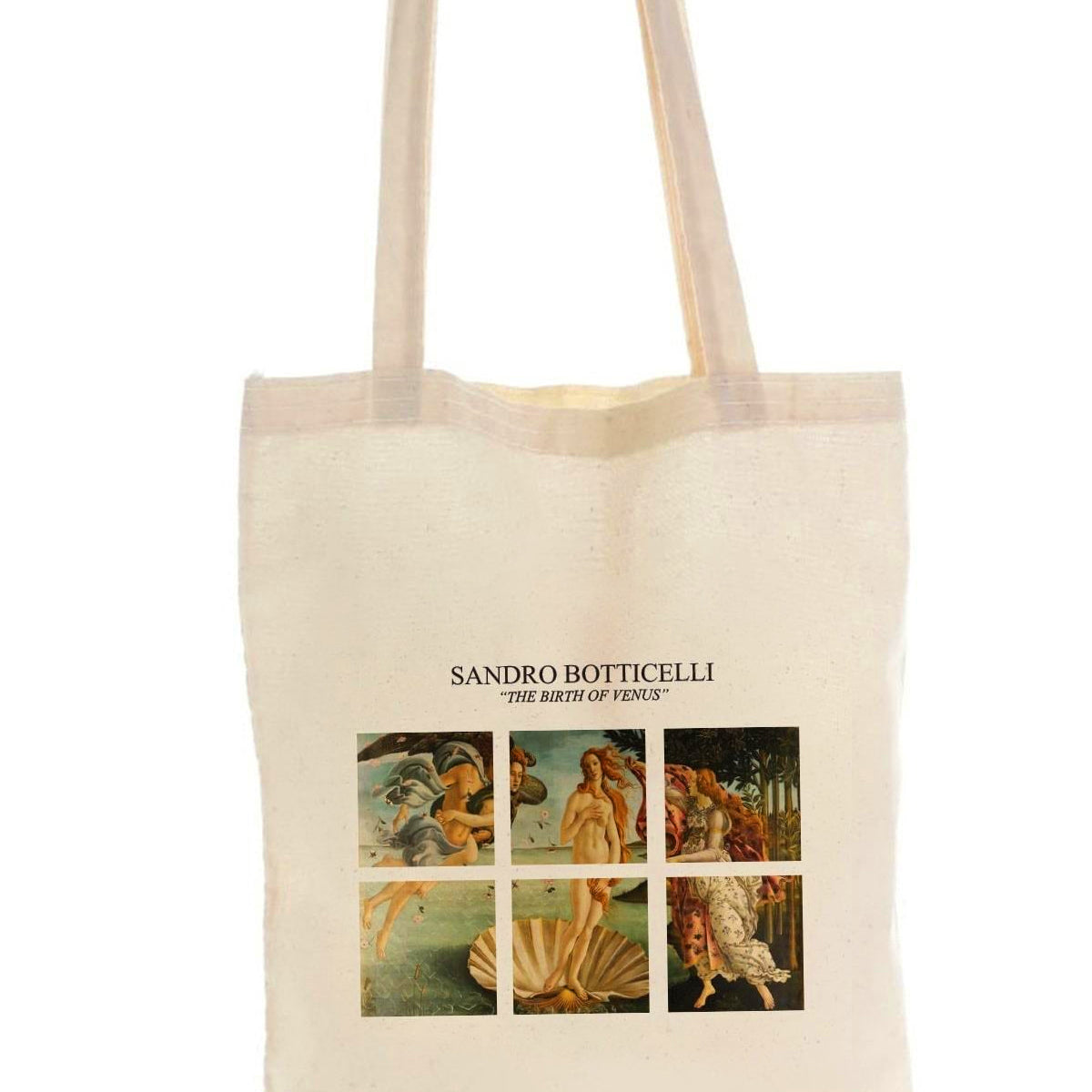 Torba Bawełniana na ramię typu Shopper, stylowa, pojemna, Sandro Botticelli ,,Narodziny Venus".