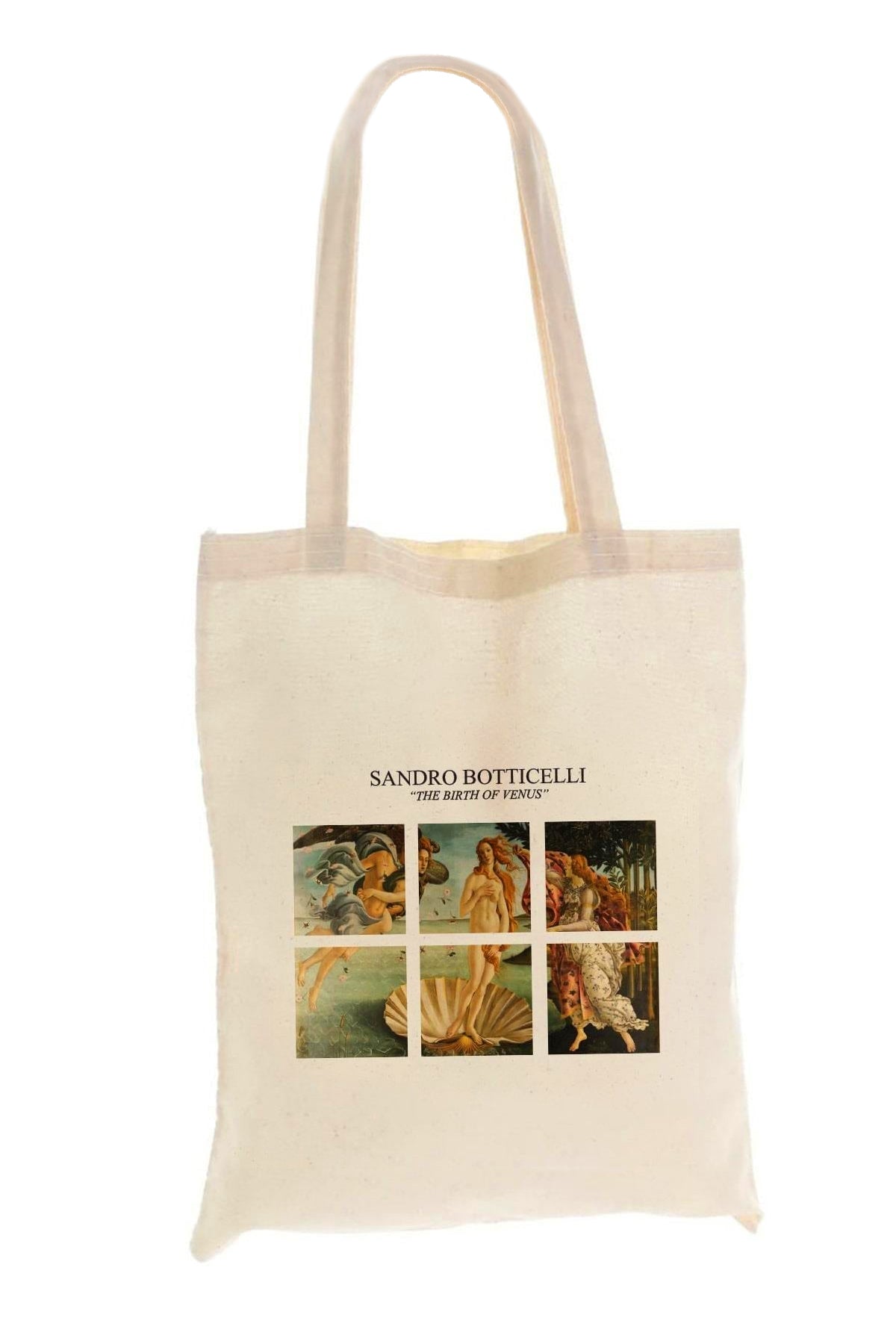 Torba Bawełniana na ramię typu Shopper, stylowa, pojemna, Sandro Botticelli ,,Narodziny Venus".