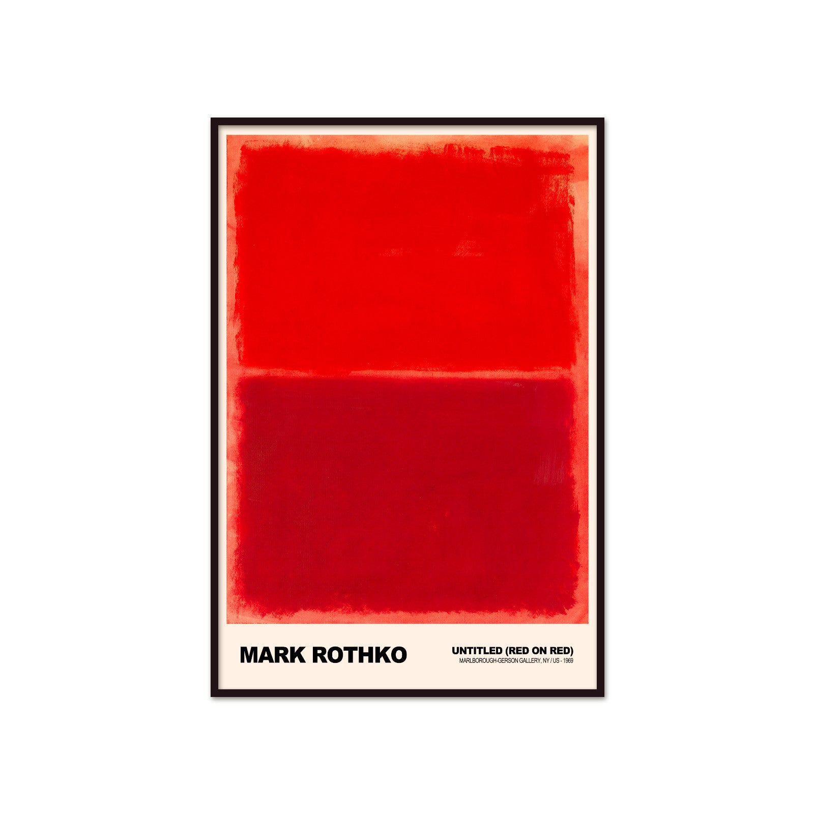 Płonąca Abstrakcja: Crimson Resonance – Mark Rothko, Untitled (Red on Red)