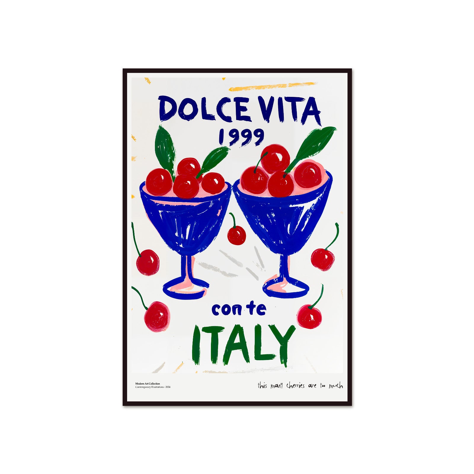 Plakat „Dolce Vita” – Poczuj smak włoskiego lata w swoim wnętrzu!