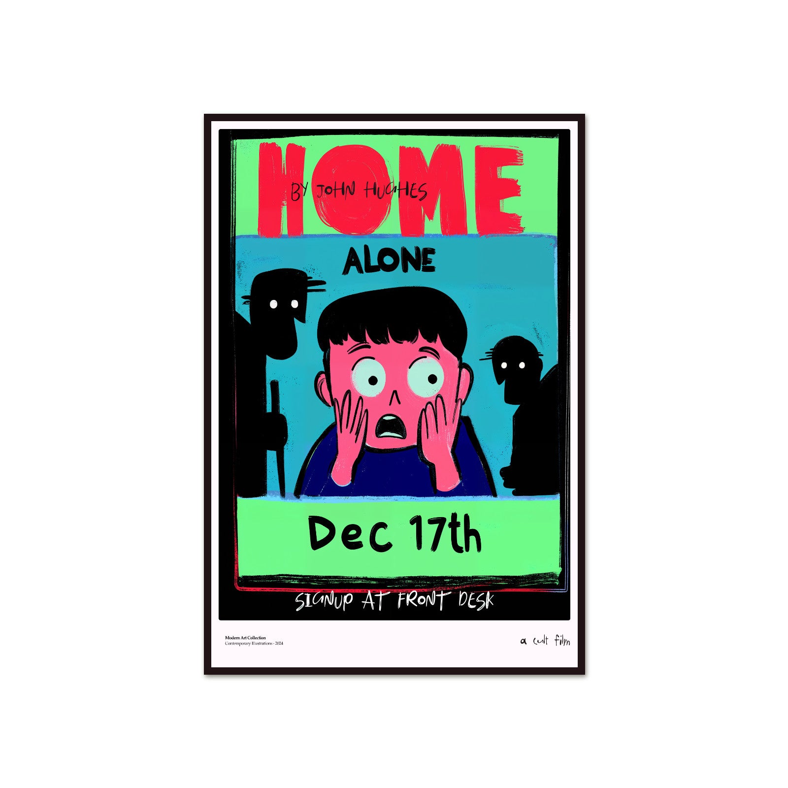 Plakat „Home Alone” – Kultowa historia w nowoczesnym wydaniu!