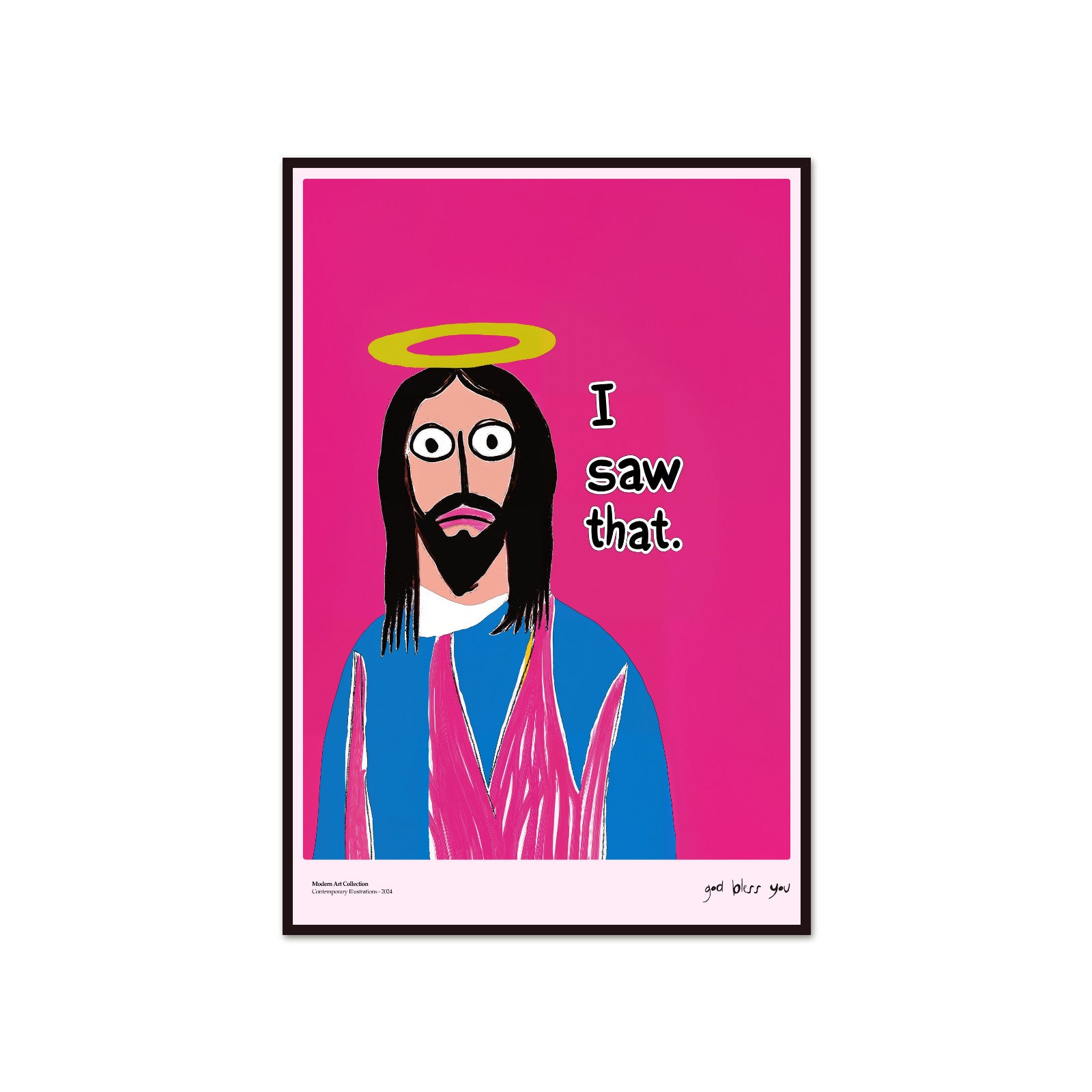 Plakat I Saw That, Jesus Art, modernizm, sztuka współczesna