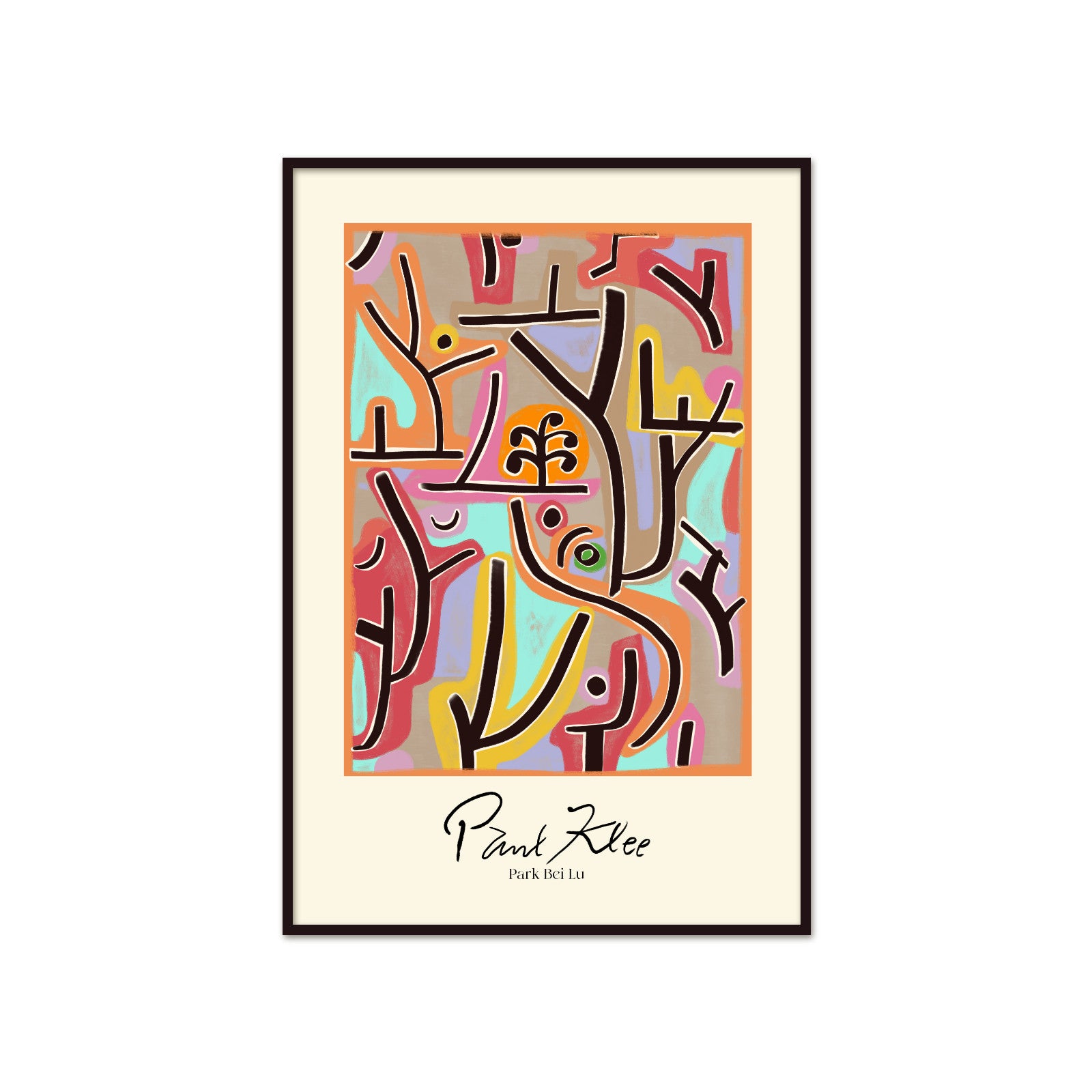 Ogród Wyobraźni: Park Bei Lu – Paul Klee, Vibrant Abstract Expressionism