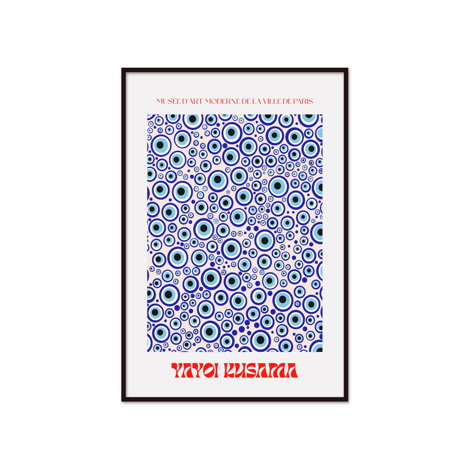 Plakat Yayoi Kusama, Evil Eye Pattern, Musée d’Art Moderne de la Ville de Paris