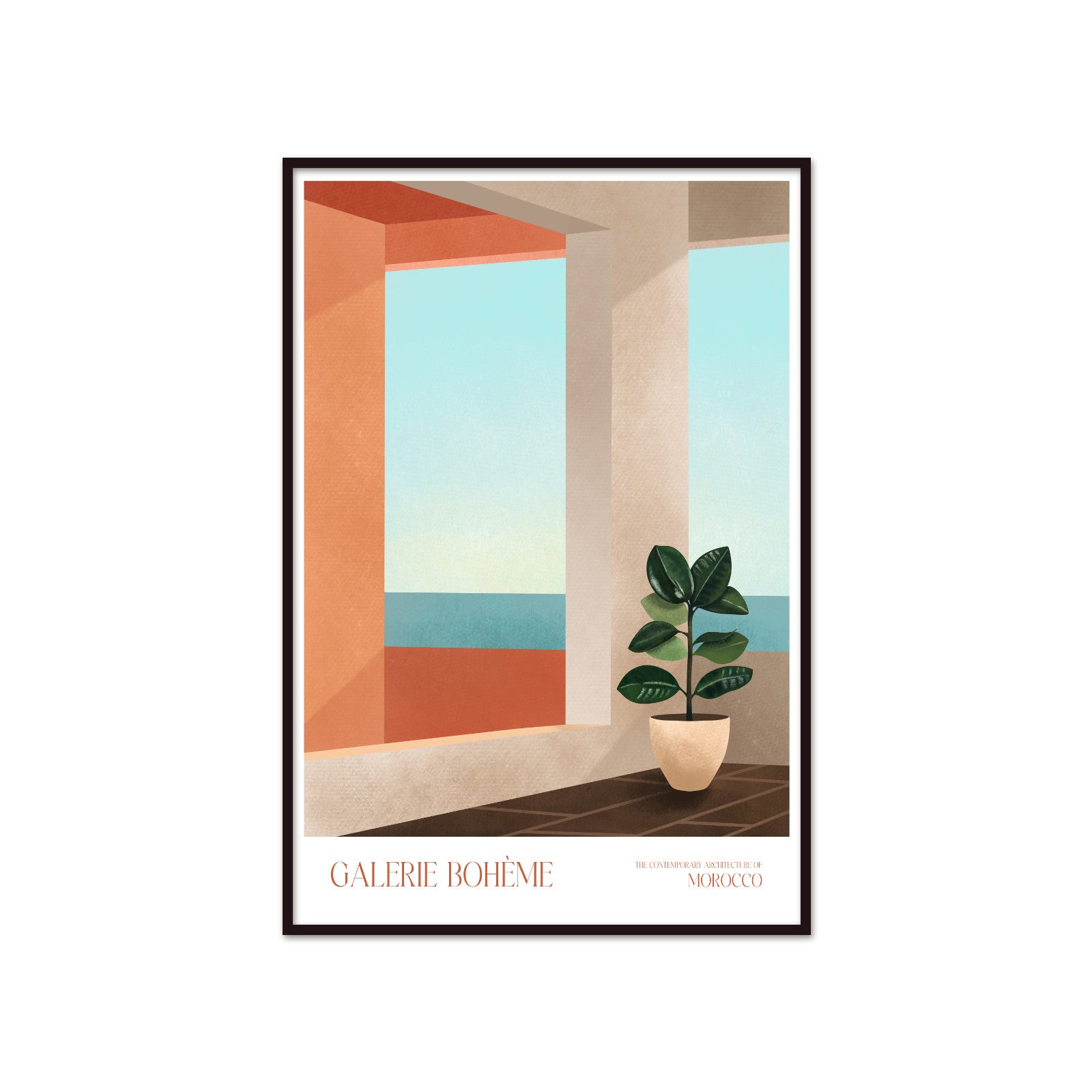 Plakat Morocco Window, Galerie Bohème, Contemporary Art, Minimalizm