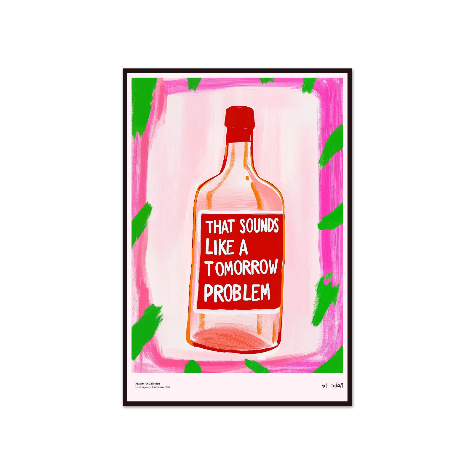 Plakat „Tomorrow Problem” – Manifest Relaksu w Twoim Wnętrzu!