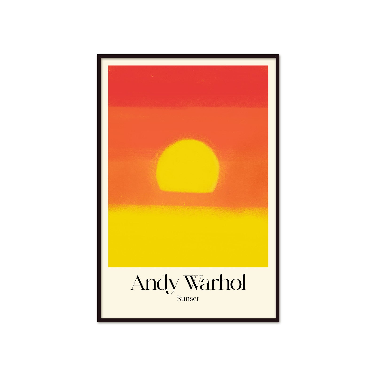 Słoneczna Ikona: Golden Hour – Andy Warhol, Pop Art Sunset