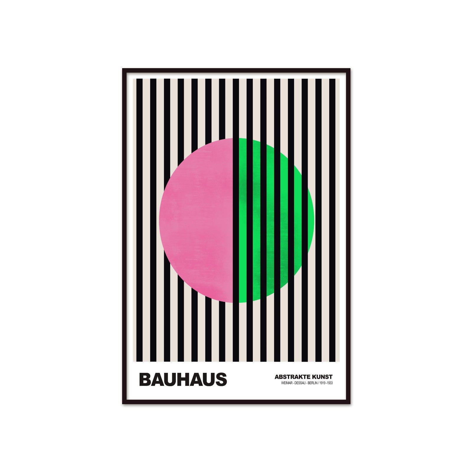 Pulsacja Linii: Chromatic Split – Bauhaus, Abstract Vertical Vision