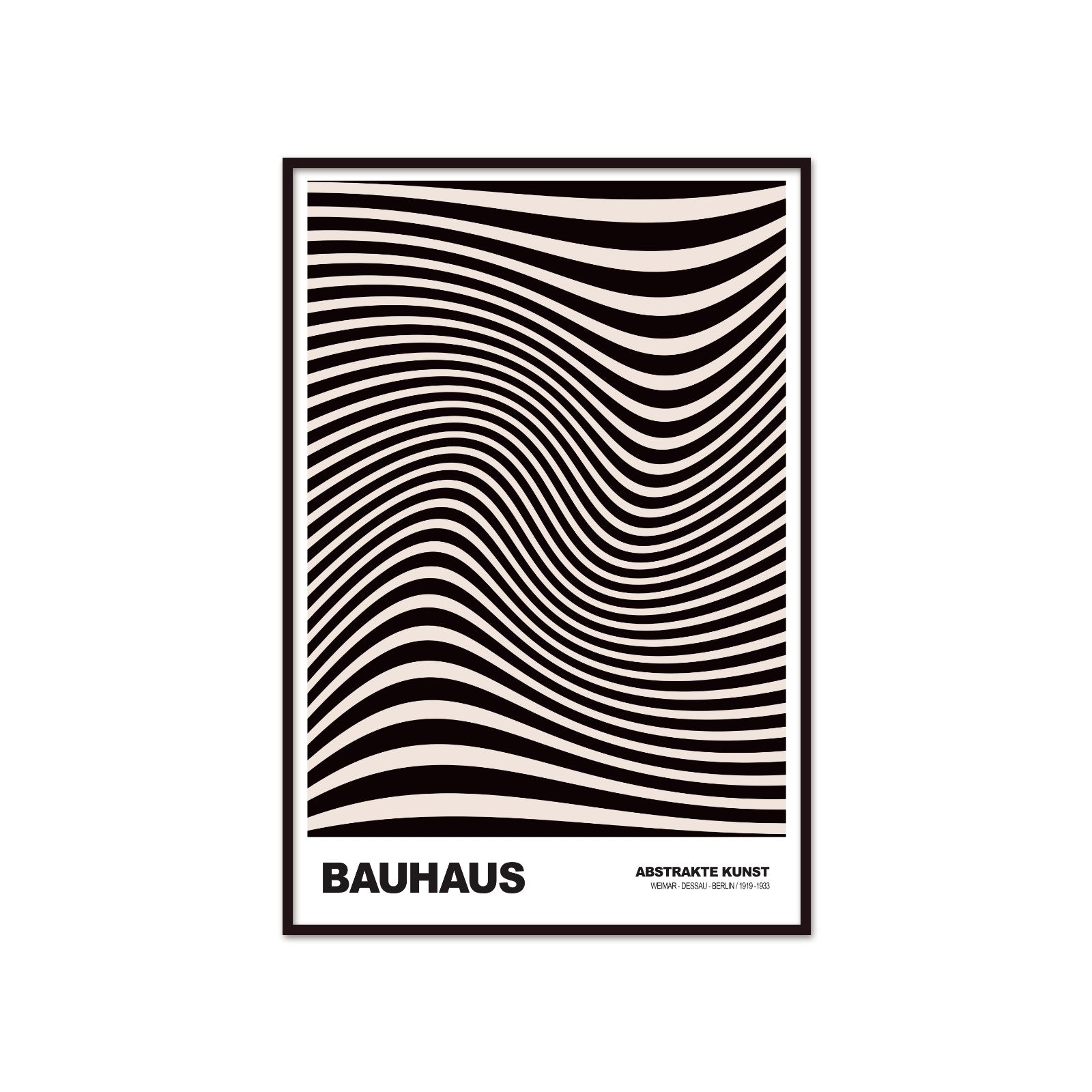 Neonowa Harmonia: Concentric Vibrance – Bauhaus, Abstract Striped Vision