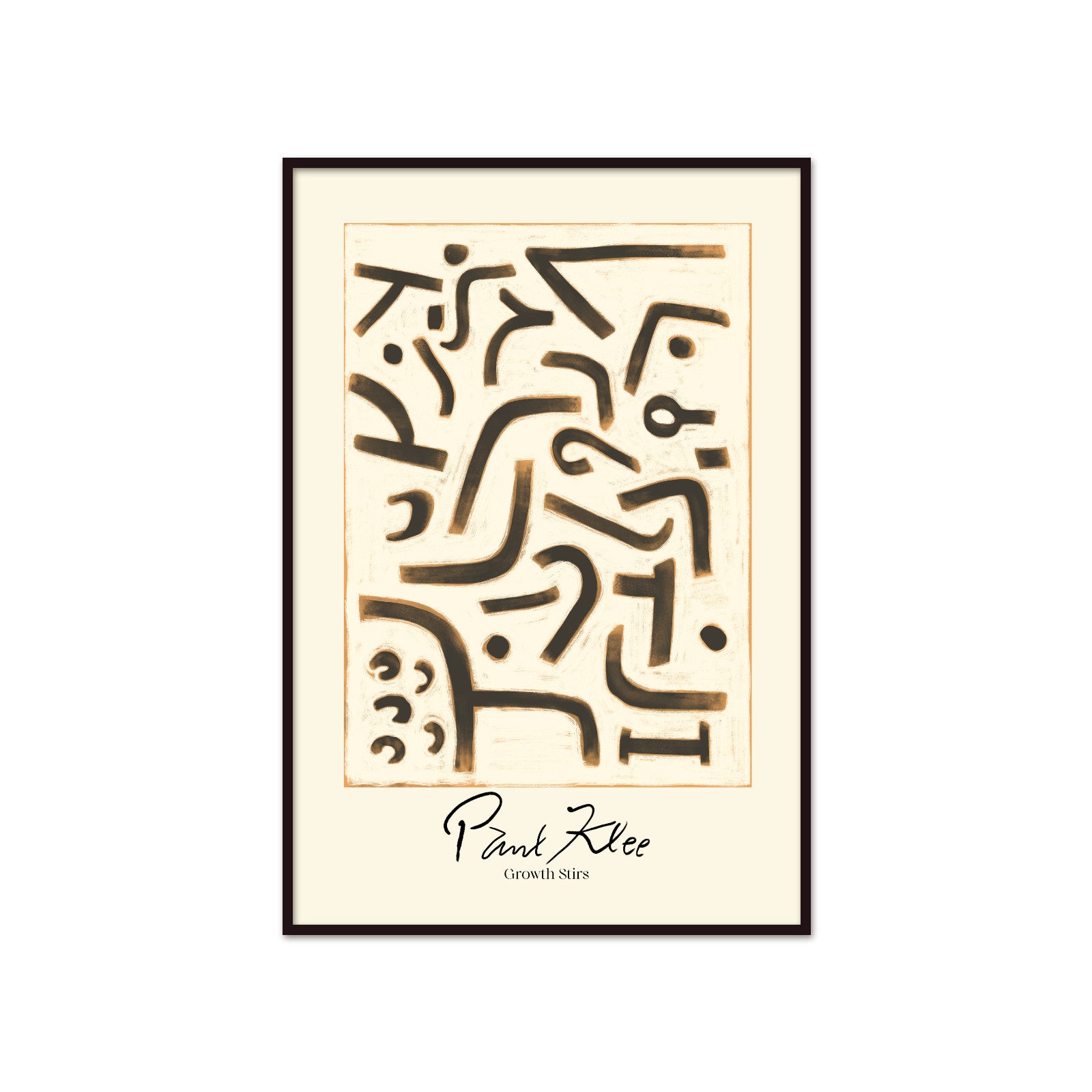 Linearne Przebudzenie: Growth Stirs – Paul Klee, Expressionist Abstract
